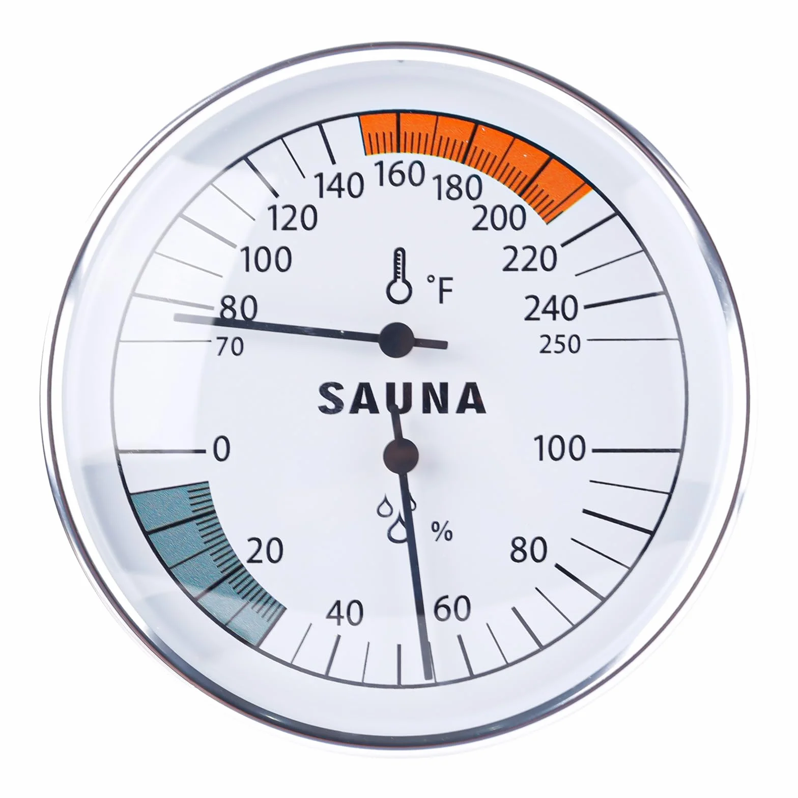 Termometr do Sauny 2 w 1 Fahrenheit i Higrometr Montaż Ścienny