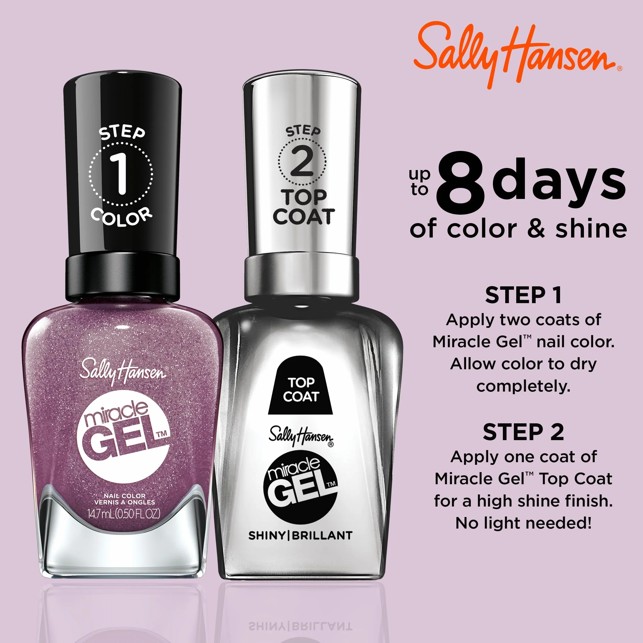 Sally Hansen Miracle Gel Nagellak - 564 Metro Midnight