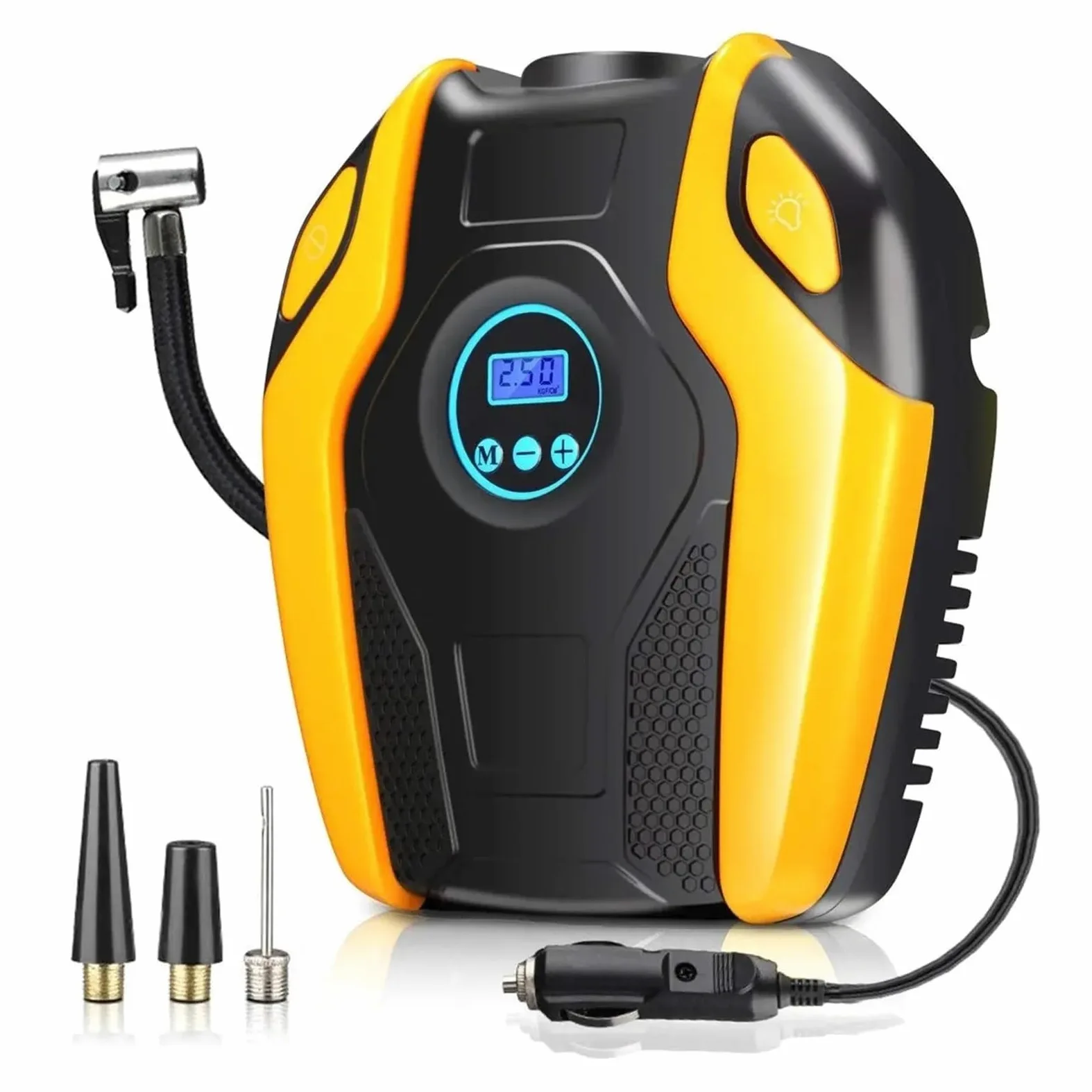 Cyfrowa Pompka Do Opon Samochodowych Auto Przenośna Sprężarka Powietrza Kół Elektryczna Mini Inflator 12V Szybki Użyciu