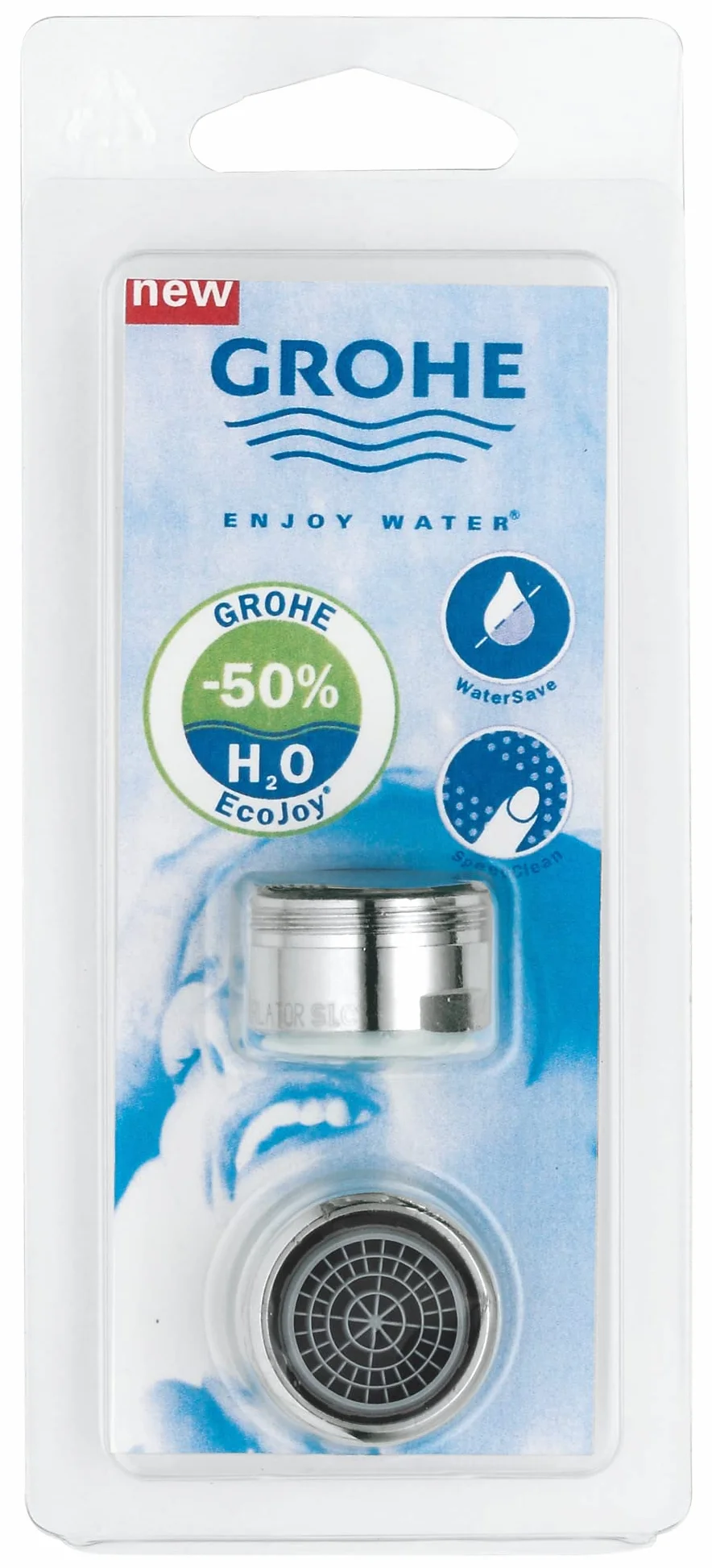 GROHE spieniacz (zestaw 2) 40451000 (import niemiecki), srebrny, 1 opakowanie
