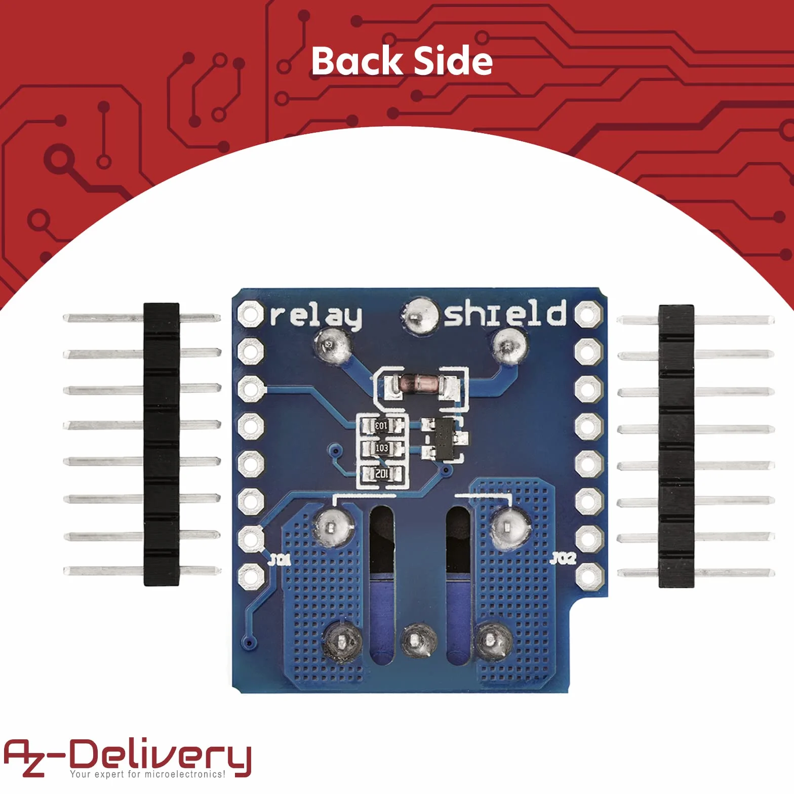 AZDelivery 5 x 1-Relay Shield dla D1 Mini w tym E-Book!