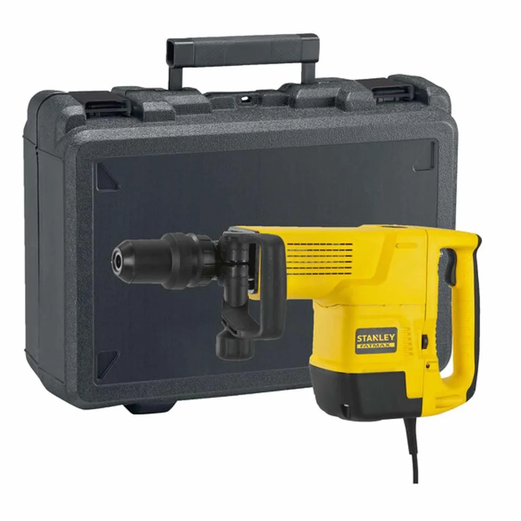 STANLEY Precyzyjny Młotek demoledor 10kg sds-max 1.600w 5-15j epta, impactos 900-1.890 ipm, peso 10,5 kg. incluye empuñadura lateral i walizka. dla profesjonalistów i majsterkowiczów 10kg 1.600w