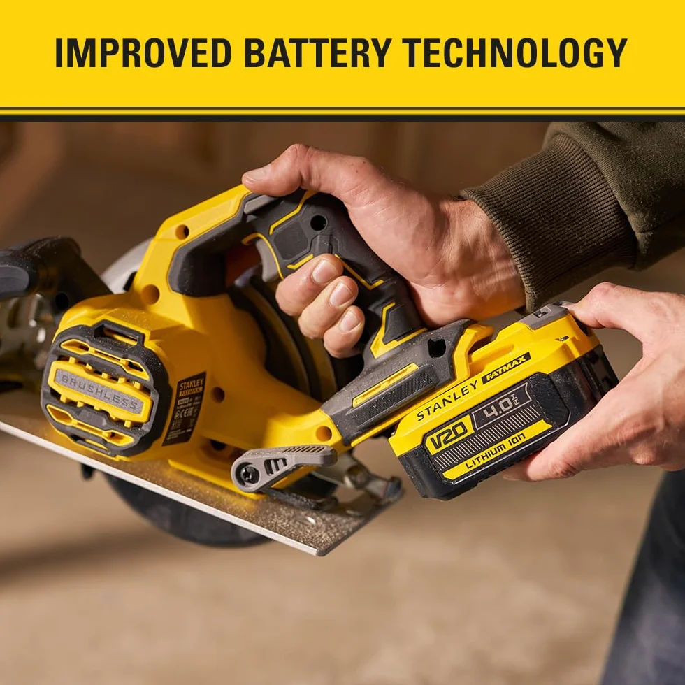 Stanley FatMax Bezszczotkowa Pilarka Tarczowa 18V V20, SFMCS550B-XJ