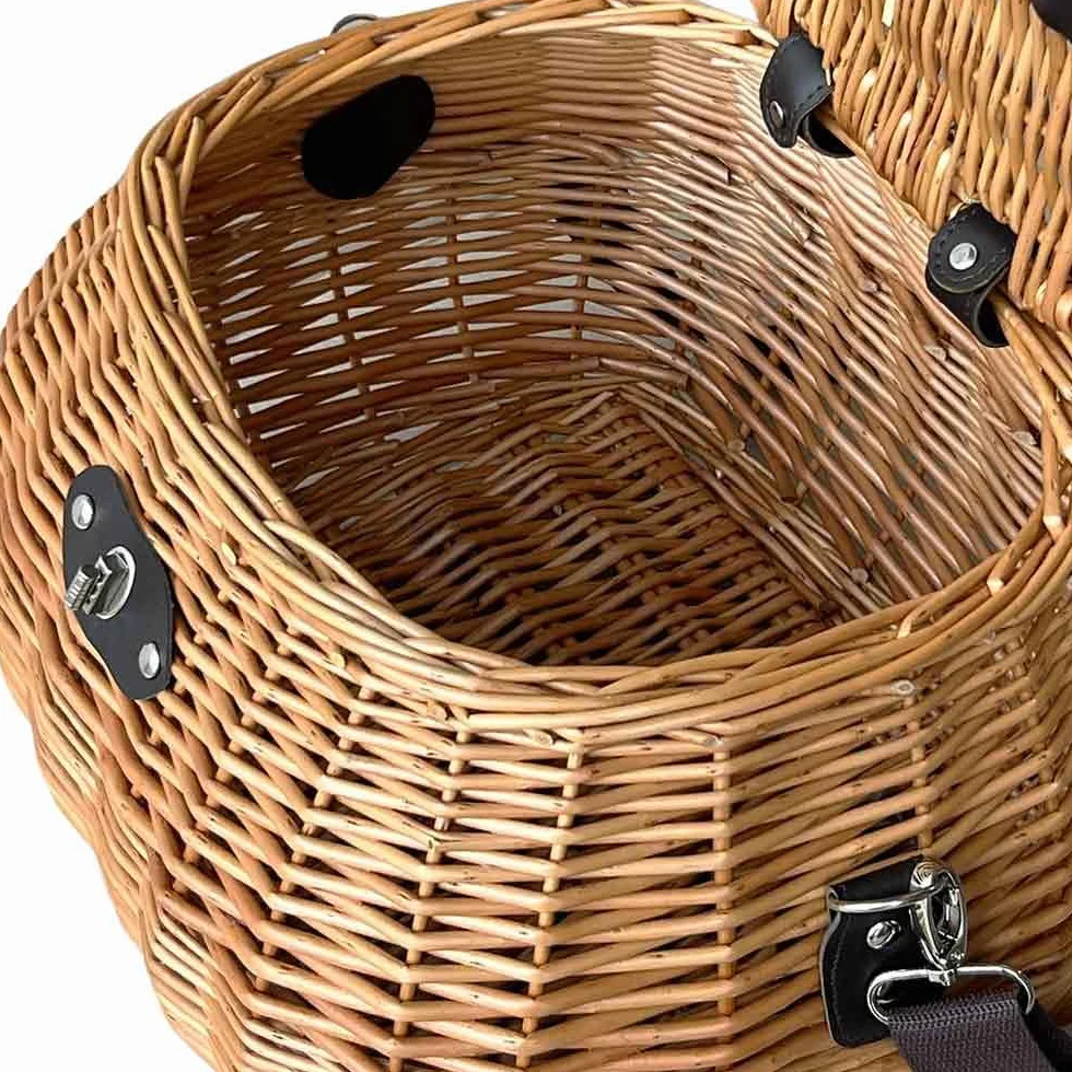 Kosz na grzyby wiklinowy kosz z paskiem na ramię cm 32 x 27 x wys. 26 luksów