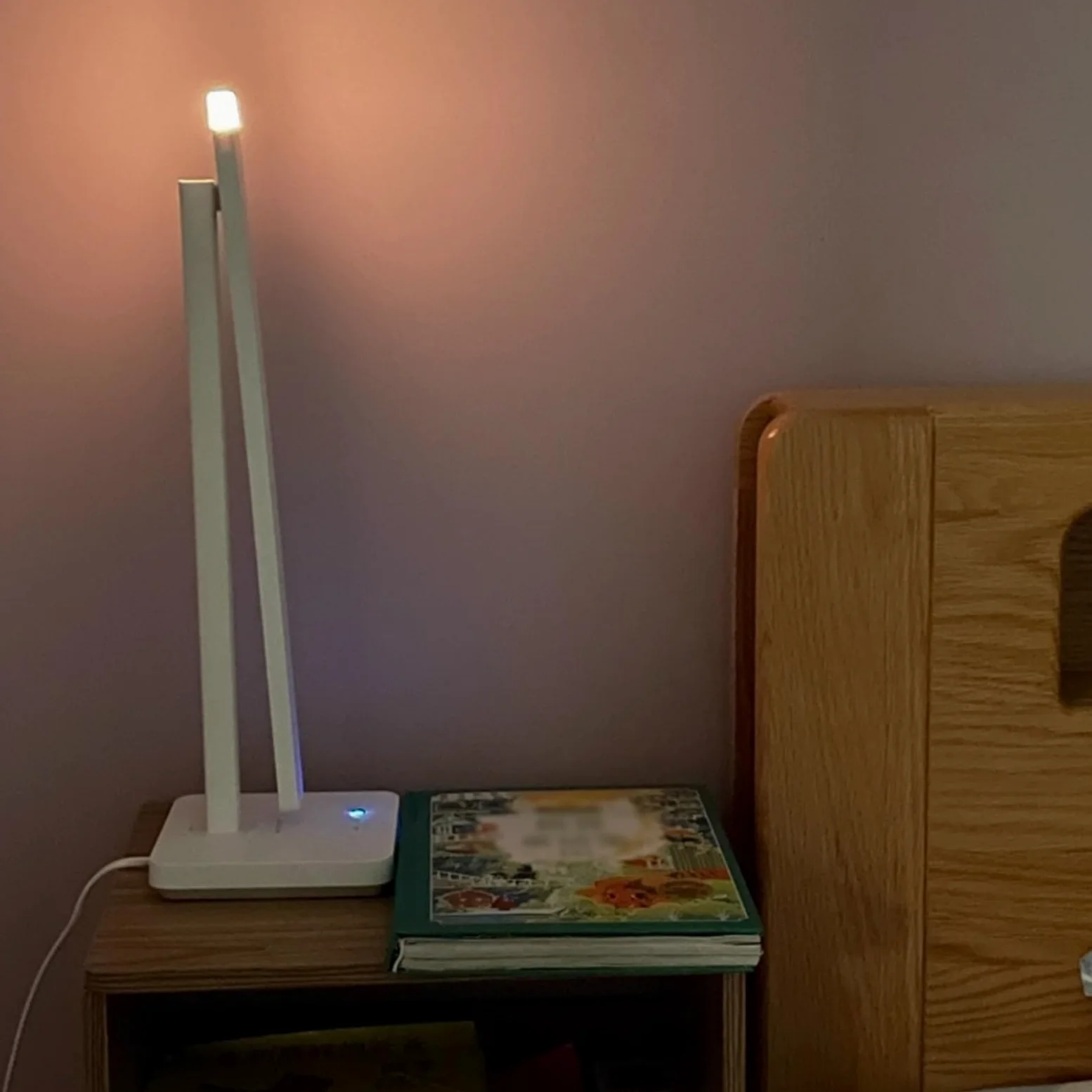 Lampa do nauki Lampa biurkowa LED z lampką nocną, ściemniana lampka na biurko do ochrony oczu 4000 K, z płynnym przyciemnianiem, sterowaniem dotykowym, automatycznym timerem (biały), 12 W Lampy biurko