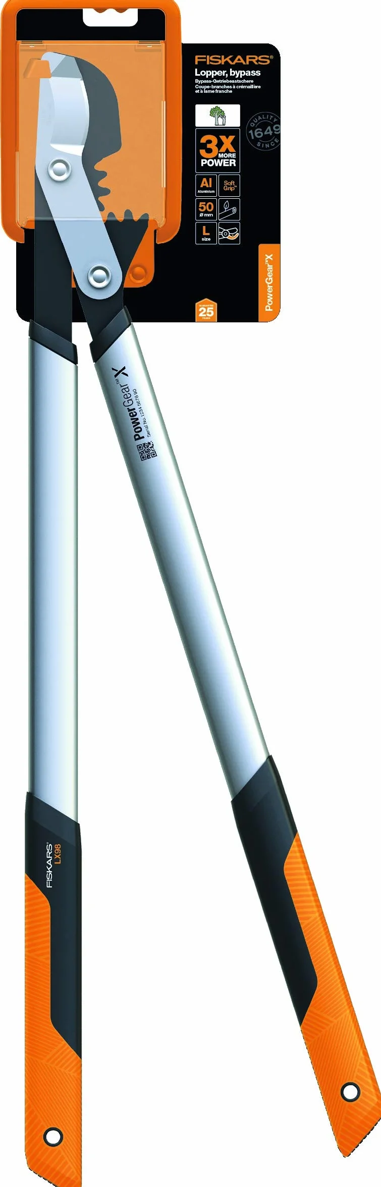 Fiskars Powergear X Sekator Ogrodniczy, Wielokolorowy, LX 98