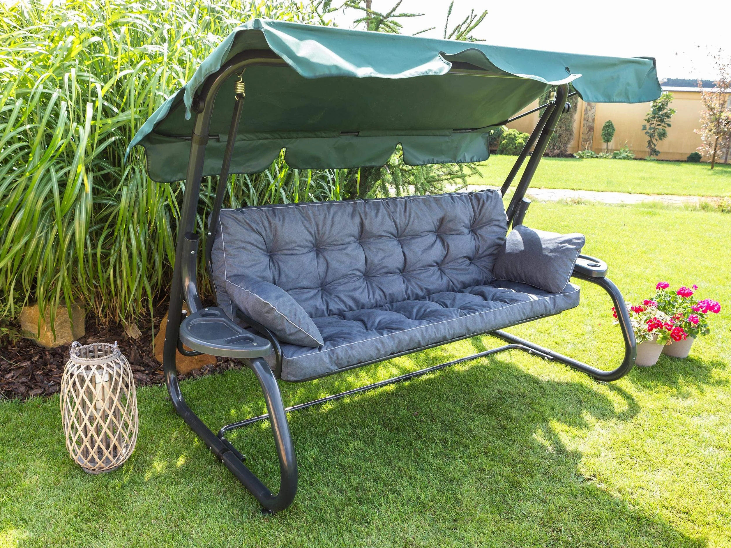 PillowPrim Poduszka na huśtawkę ogrodową 180 cm, granatowa