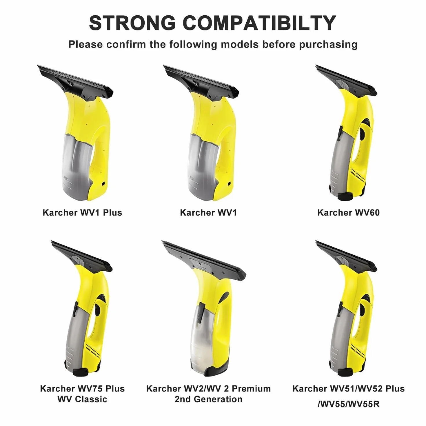 Tobfit 5.5V Ładowarka do myjki okiennej Kärcher WV2, WV5, WV5 Premium, WV5 Plus, WV6, WV7, WV45, WV50, WV51, WV52, WV55, WV60, WV70, WV75, 1,5M