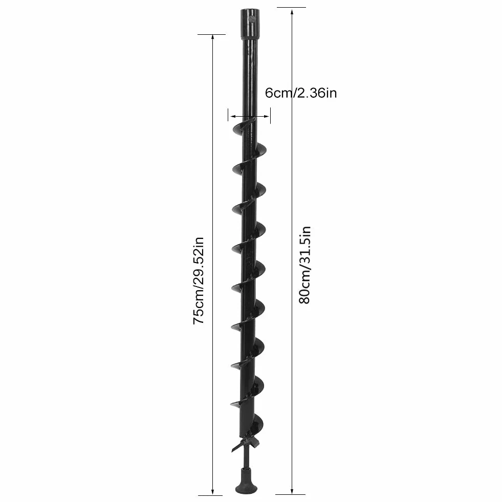 Świder do ziemi , koparka do ziemi , dom , projekty DIY , długość 80 cm , do sadzenia drzewa