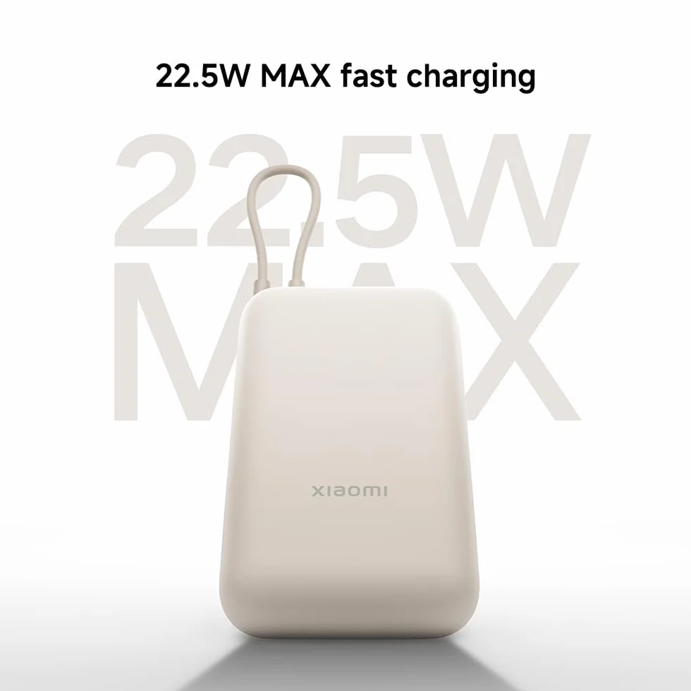 Xiaomi Power Bank 10000mAh (Integrated Cable) Ice Blue GL