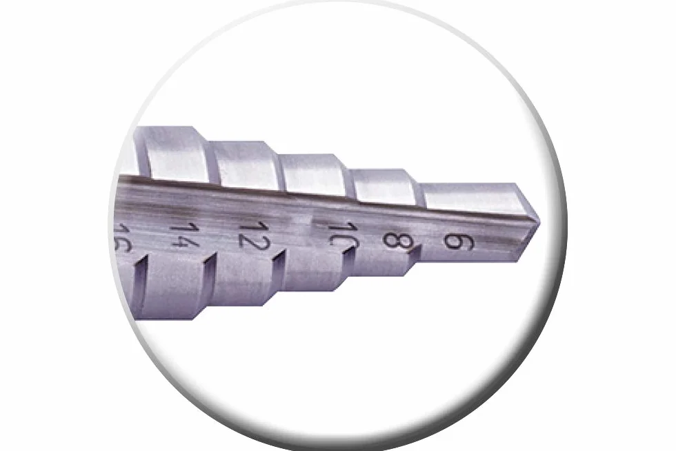 Wiertło stopniowe Exact z prostym wałkiem, 6-30 mm, HSS