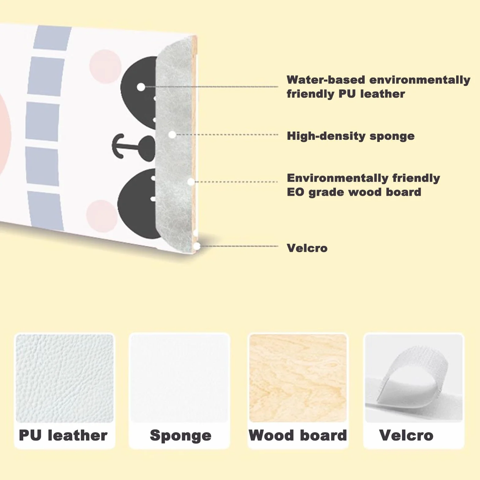 Tapicerowane Panele Ścienne Peel And Stick Wyściółka Ścienna, Urocze Kształty Zwierząt, Dekoracje Ścienne Do Tatami, Salonu, Sypialni, Pokoju Zabaw (Color : 150cm)