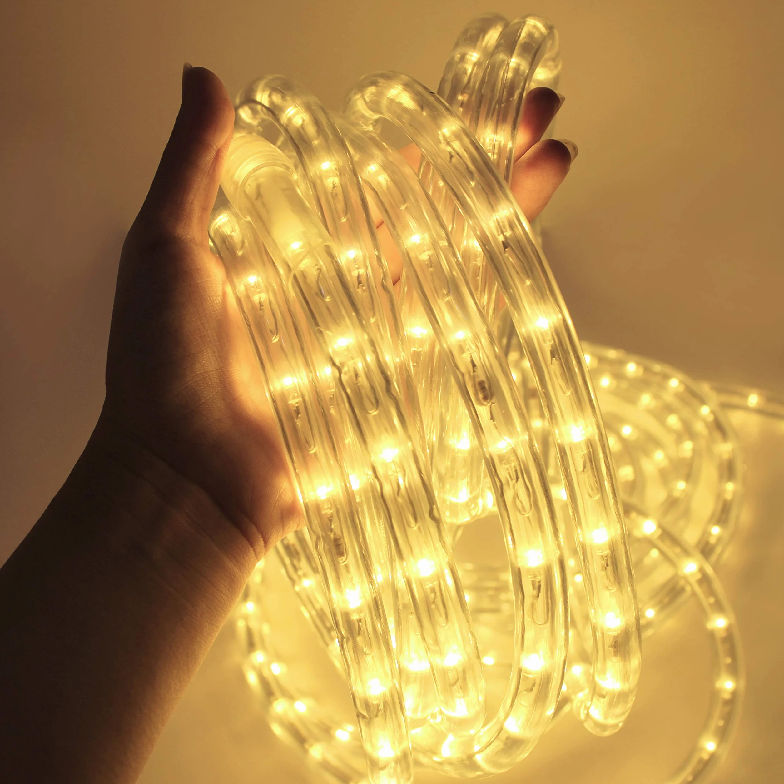 Forever Speed 14 m Wąż świetlny LED do Użytku na Zewnątr, Wodoodporny wąż LED Dekoracja i Oświetlenie, wąż świetlny LED na Boże Narodzenie, Wesele, Halloween, Ogrodu, Imprezę,Ciepła Biel