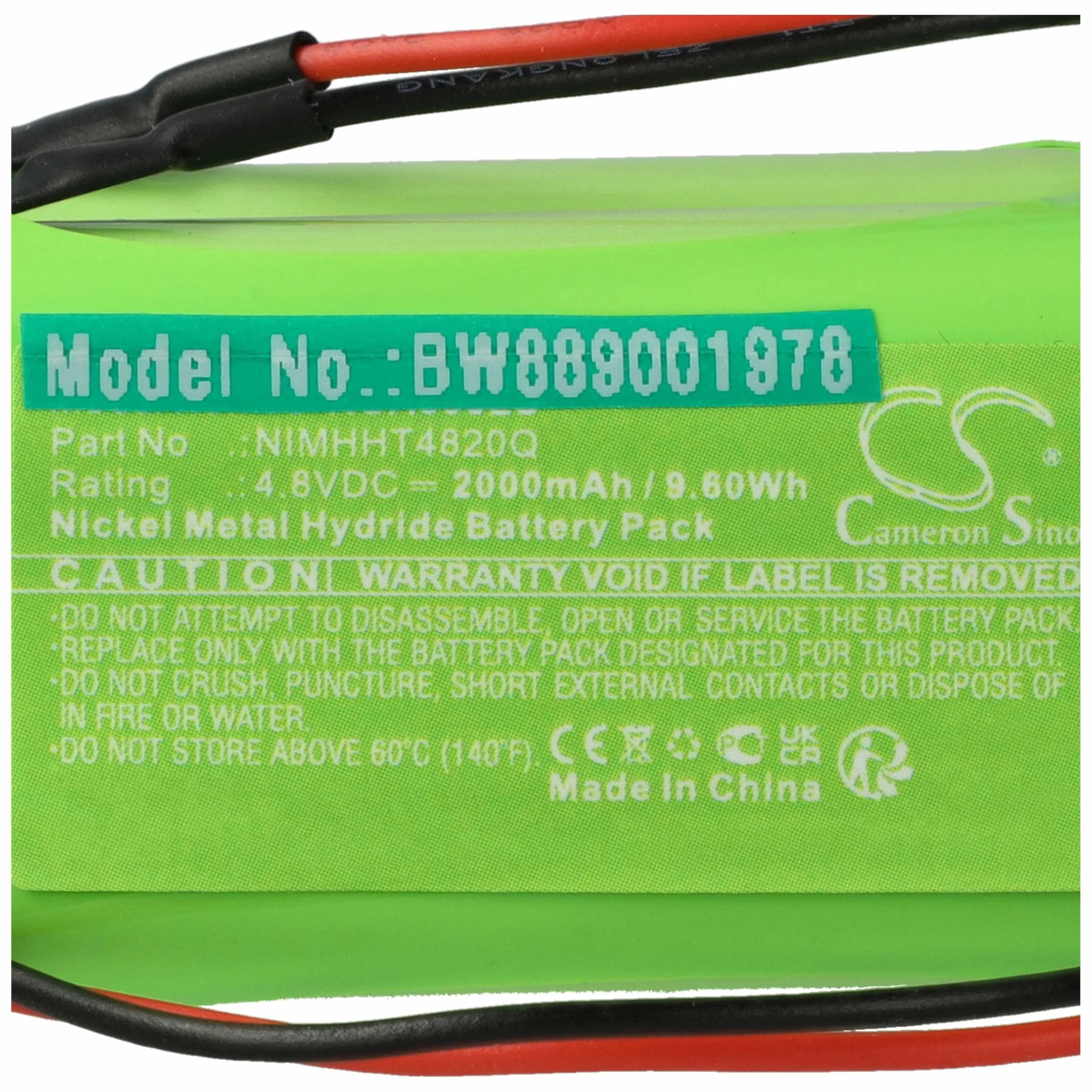 vhbw 5 x akumulator kompatybilny z ABM KCW013(SC) | KCD013(SC), KDU013(SC), IL023(8) droga ewakuacyjna, oświetlenie awaryjne (2000 mAh, 4,8 V, NiMH)