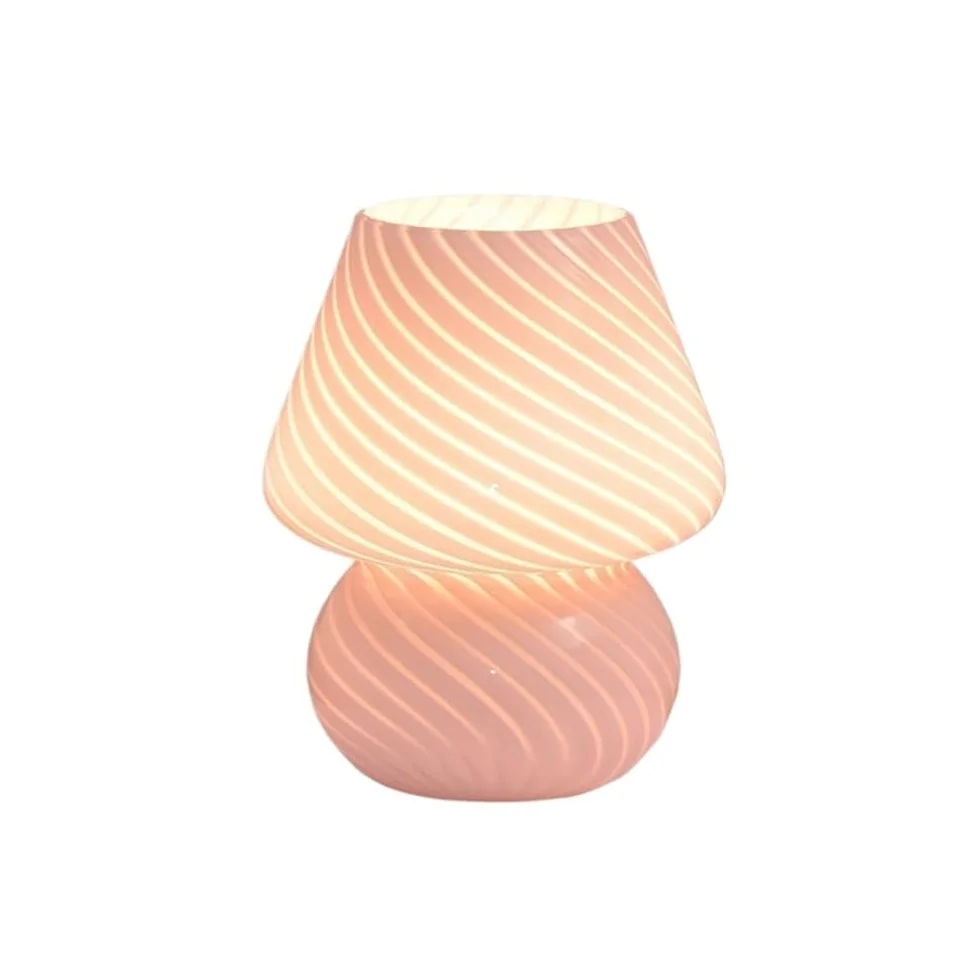 Lampka biurkowa Szklana lampa stołowa, prosta sypialnia, stolik nocny, dekoracja gabinetu, lampka nocna Lampka nocna