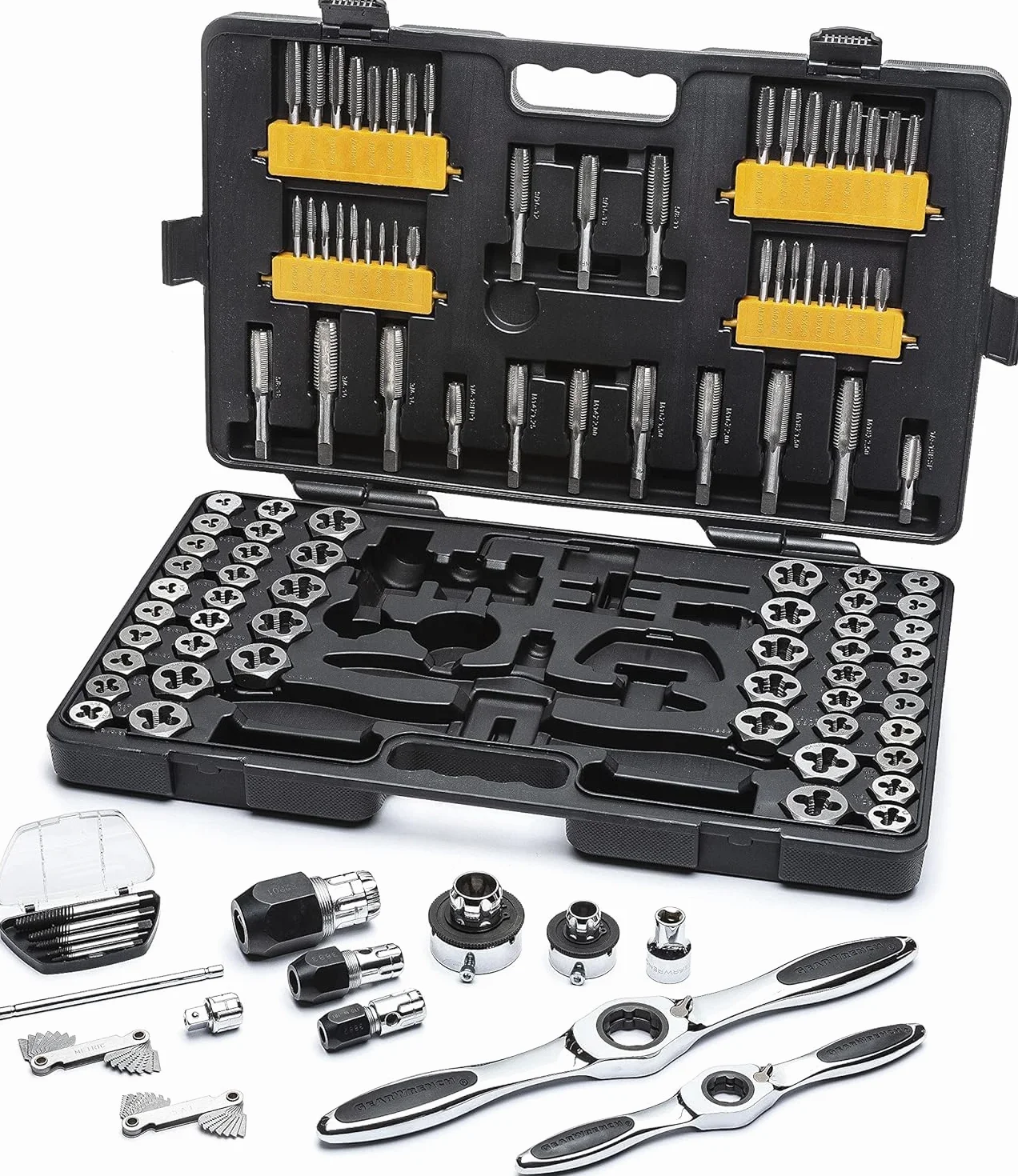 GEARWRENCH Zestaw gwintowników i narzynek, SAE & Metric, 82812