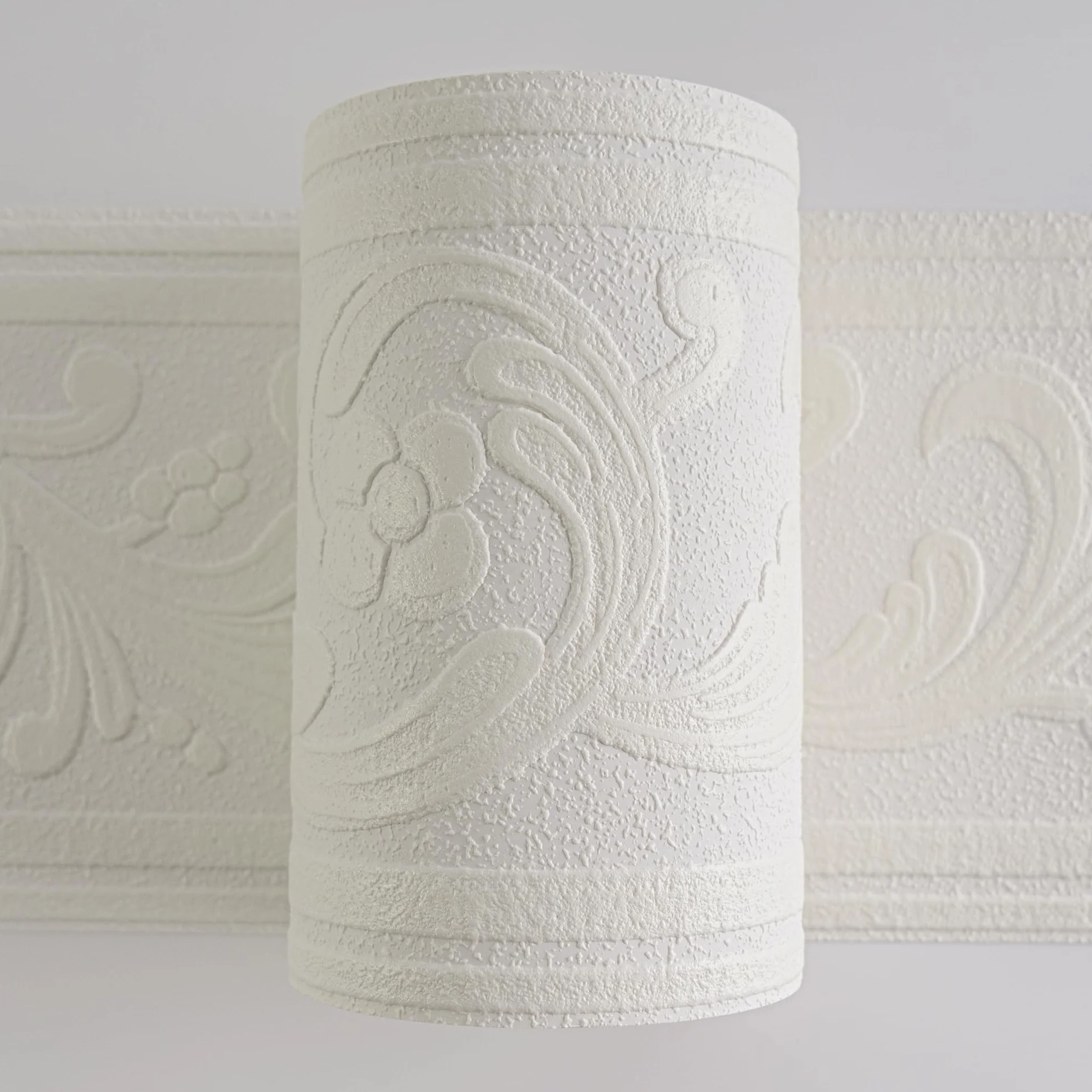 A.S. Création Bordiura Only Borders Borte 5,00 m x 0,13 m biała Made in Germany 639615 6396-15
