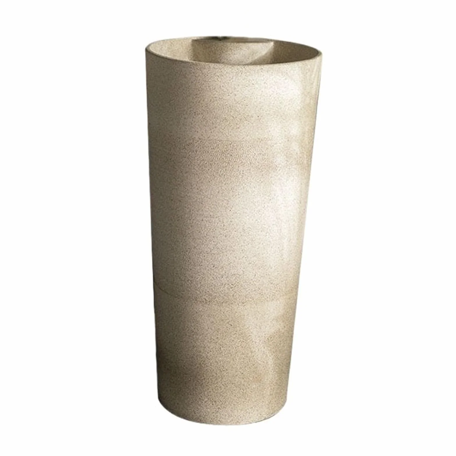 Umywalka na cokole, zewnętrzna ceramiczna umywalka kolumnowa, jednoczęściowa umywalka na cokole z jednym otworem na baterię, umywalka stojąca na balkonie, łazienka, umywa,A