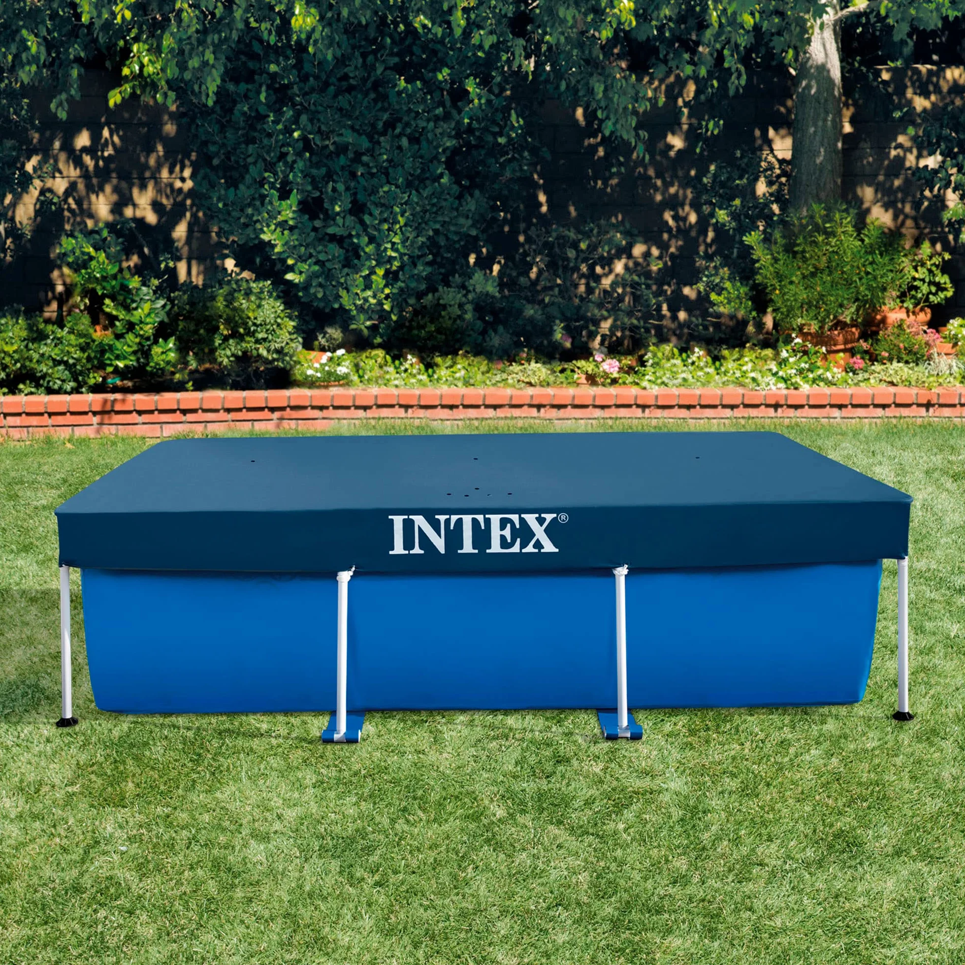 Intex Pokrowiec Na Basen Ogrodowy Plastik Zielony 300 x 200 x 20 cm