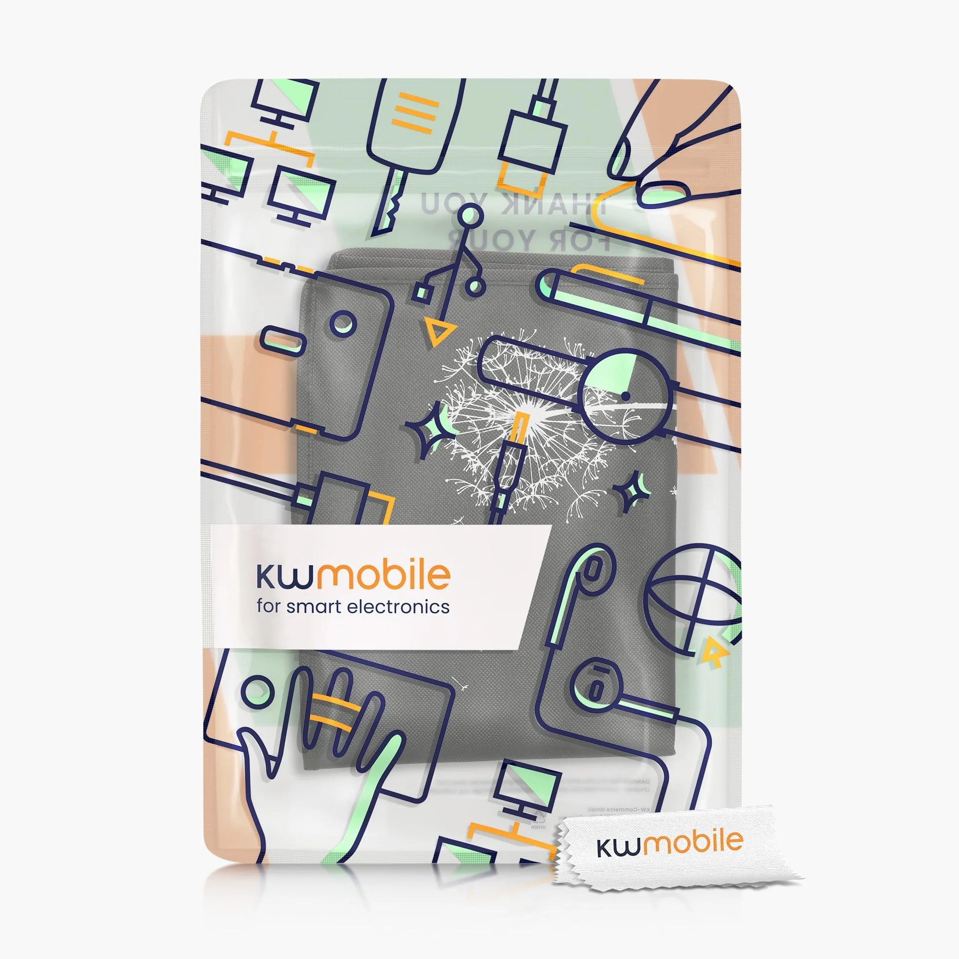 kwmobile Etui ochronny do Russell Hobbs SatisFry frytkownica na gorące powietrze biały czarny
