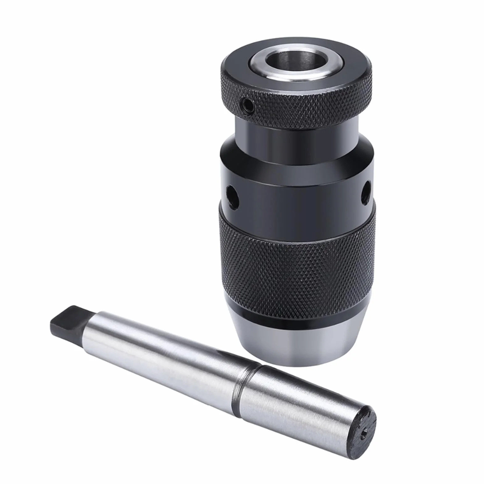 Uchwyt wiertarski 1-16mm samozaciskowy uchwyt wiertarski bez klucza i MT2-B18 pasuje do prawie wszystkich wierceń i tokarek z mocowaniem MK2