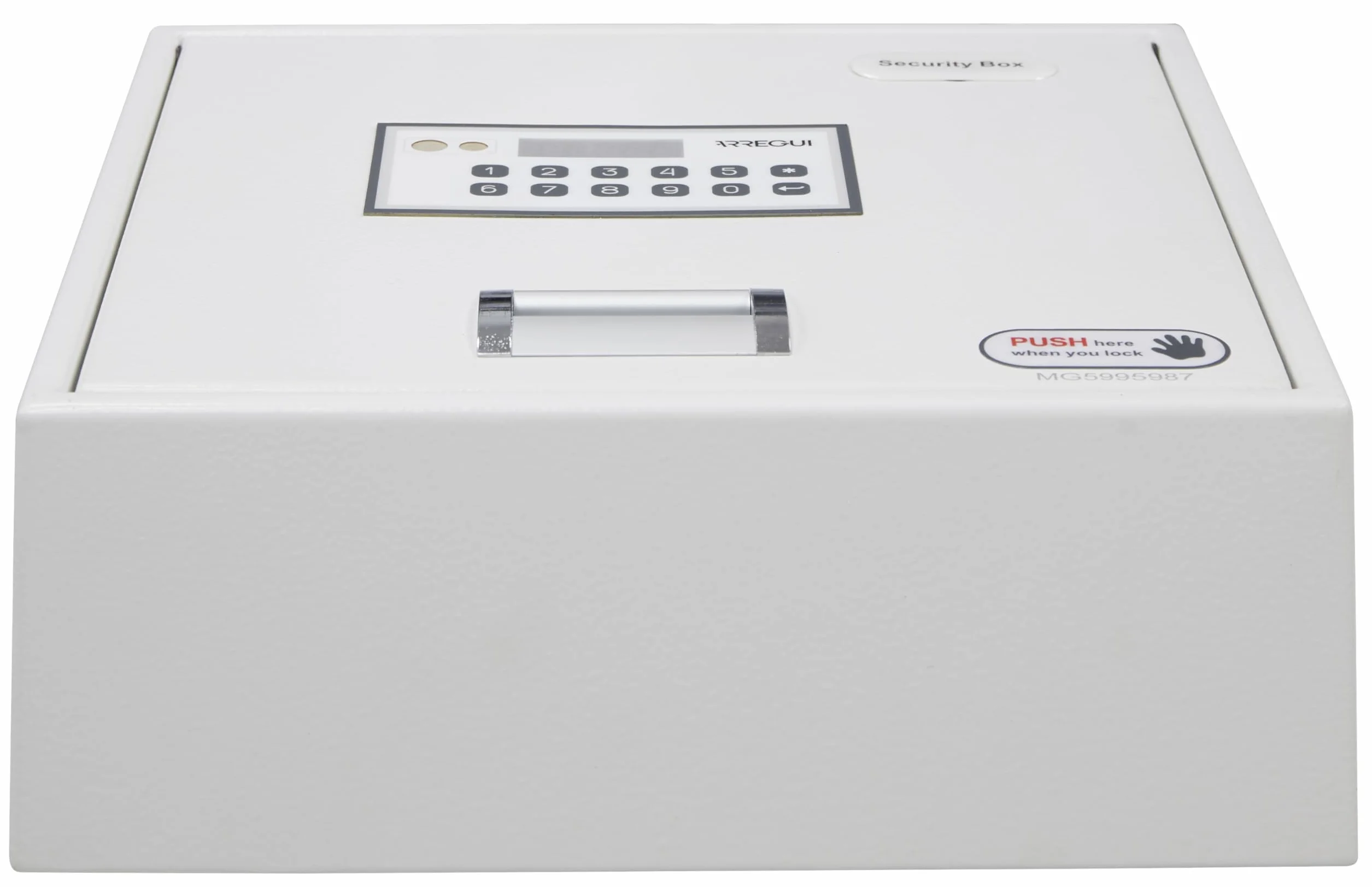 ARREGUI Magna 592000 Sejf ukryty na podłodze szafy | Kryjówka na pieniądze w domu | Domowy sejf w kamuflażu z kodem | Elektroniczny sejf | 11 x 31 x 29 cm | 5L