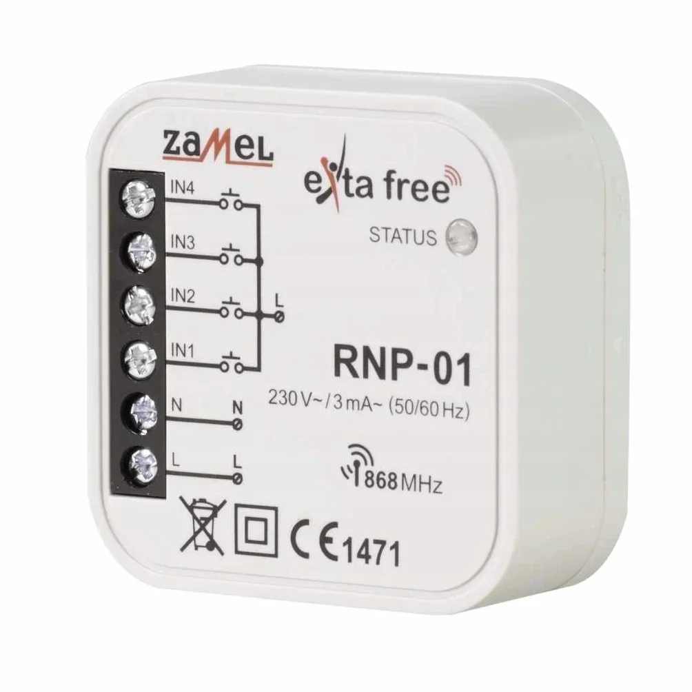 Exta free 4-kanałowy nadajnik radiowy RNP-01, 1 szt