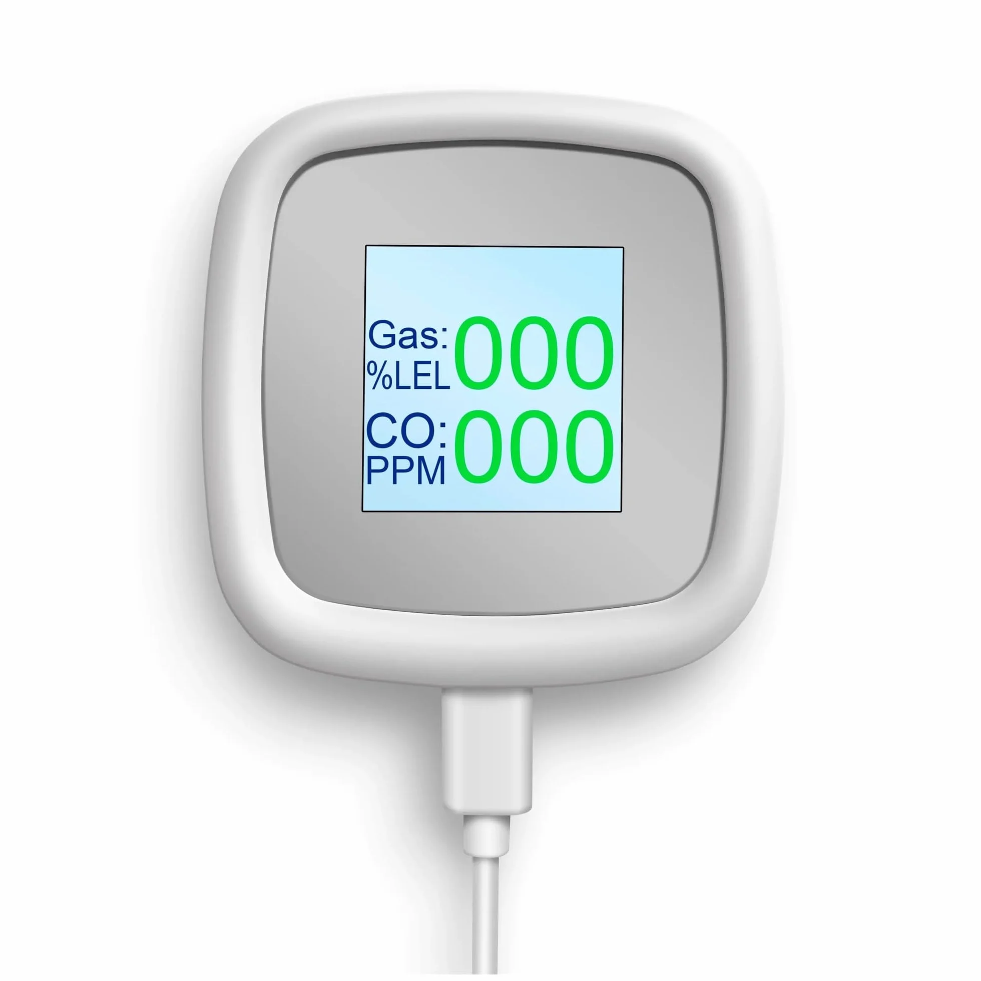Detektor gazu C2, detektor CO, wyciek gazu palnego, cyfrowy czujnik wycieku gazu, inteligentny zdalny monitoring, detektor gazu Do pracy i domu(No WIFI model C2)