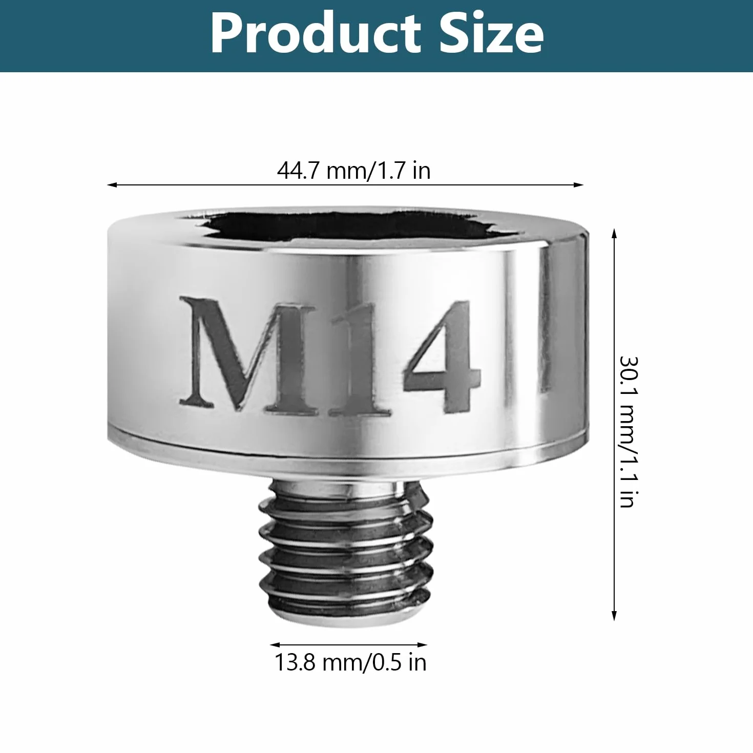 Adapter X-LOCK M14 X-lock-adapter ze stali nierdzewnej do szlifierki kątowej, ostrzy tnących, wierteł diamentowych