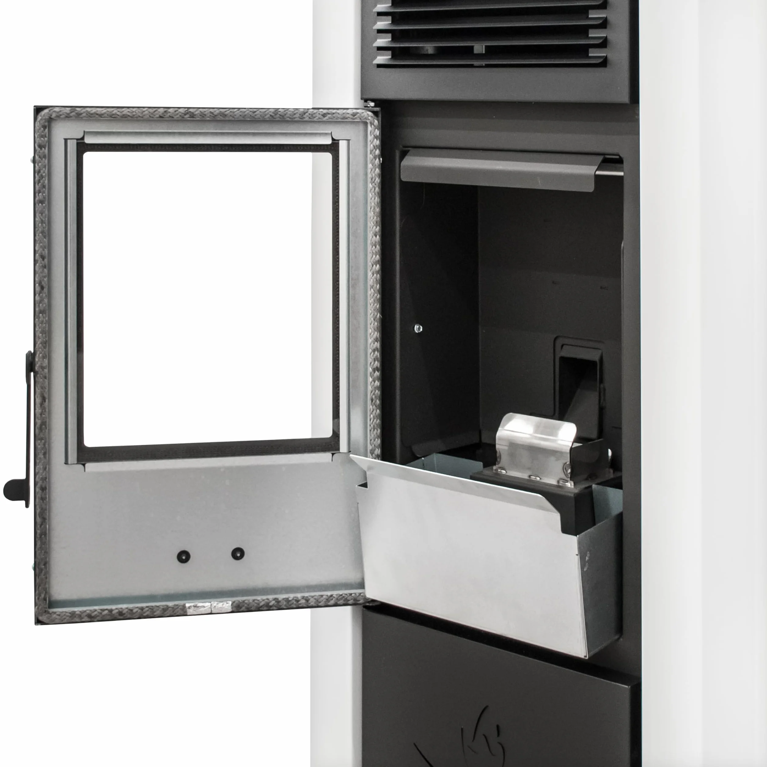 STUFE A PELLET ITALIA Colorado 15 kW | wydajność pieca na pellet 92%, ogrzewa 140 m², autonomia 15 godzin, programowalna, 5 prędkości i poziomów mocy, 24 miesiące , kolor biały