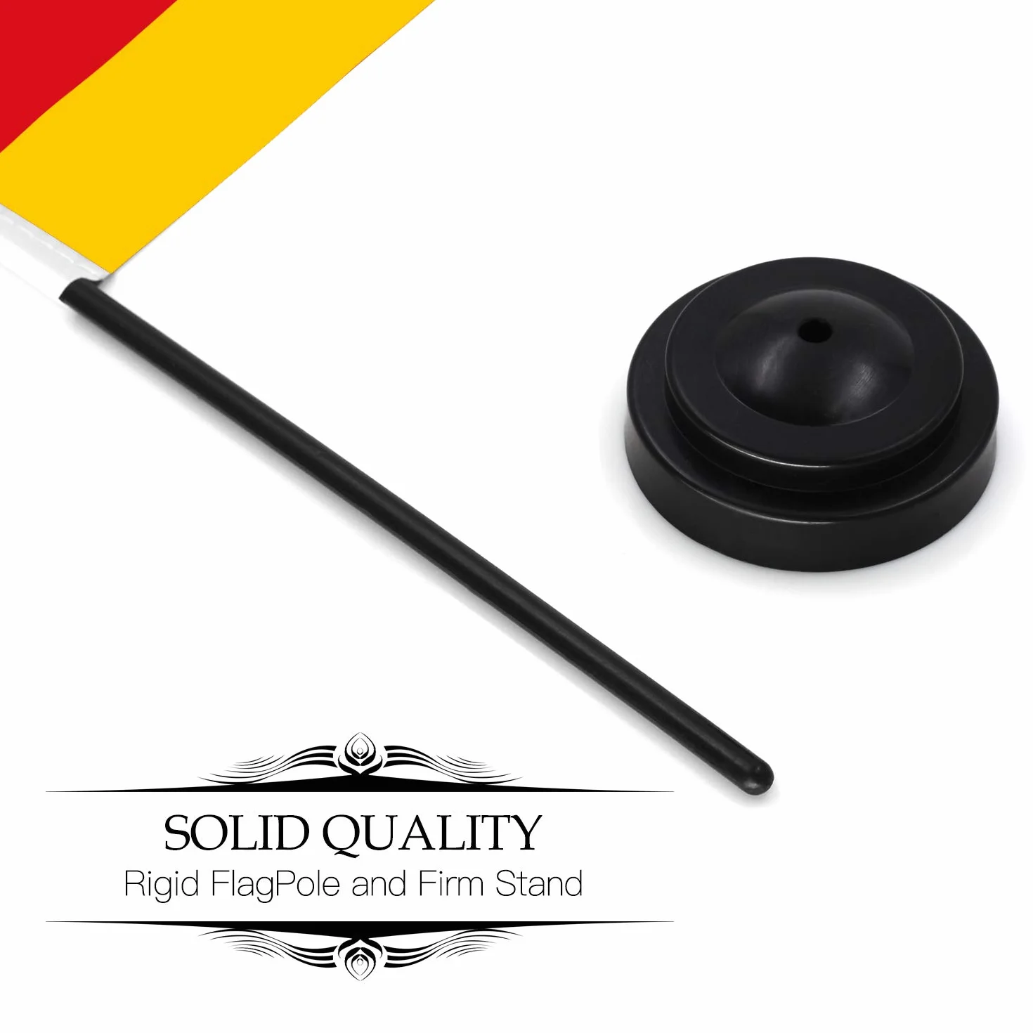 ANLEY Germany Deluxe Zestaw flag na biurko 6 x 4 cala miniaturowa flaga niemiecka