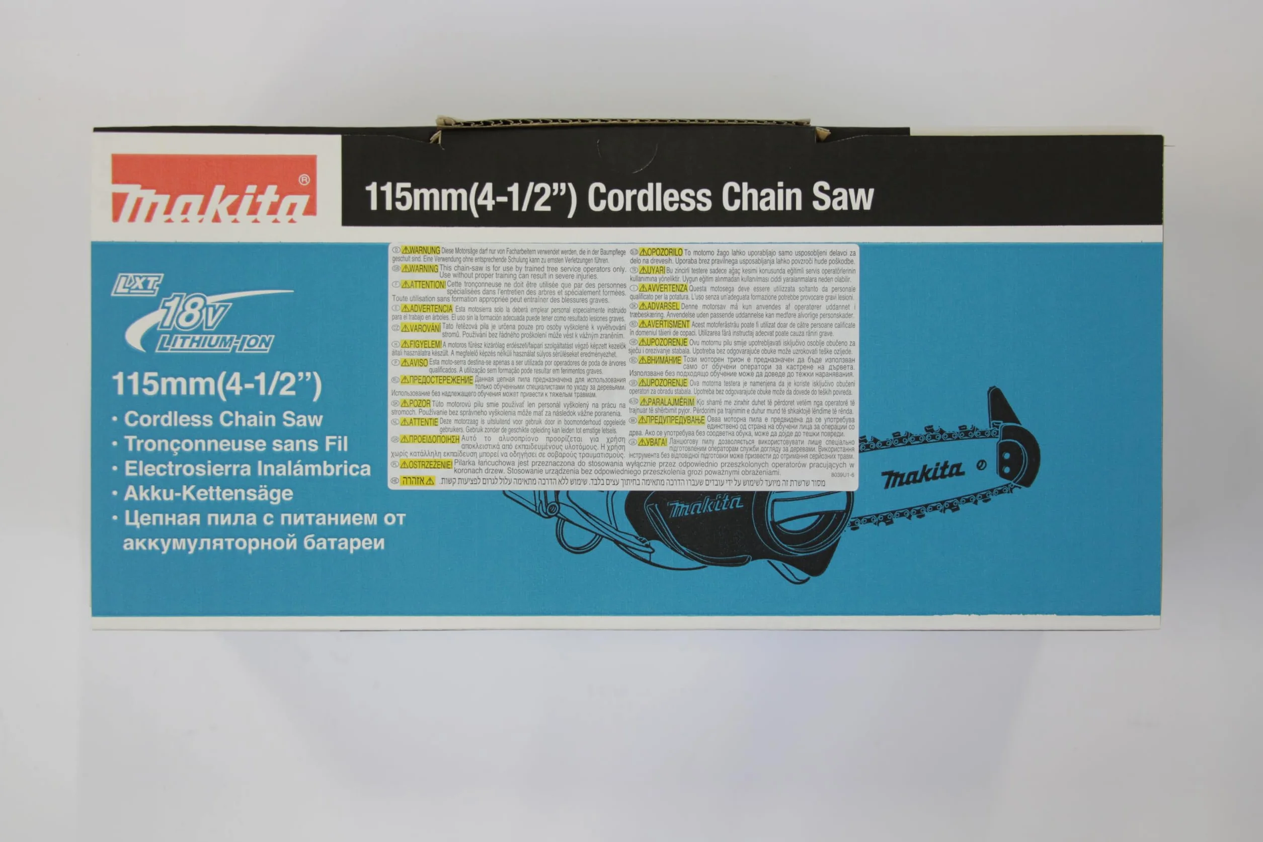 Makita Duc122Z Piła Łańcuchowa, Czarny/Niebieski, 42,2 x 19,5 x 21,5 cm; 2,6 kg