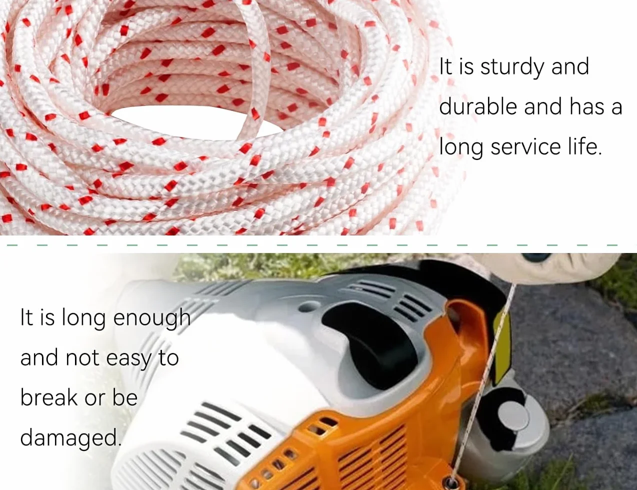 Linka startowa 10 m Stihl do piły łańcuchowej, kosiarki, rozrusznik linowy