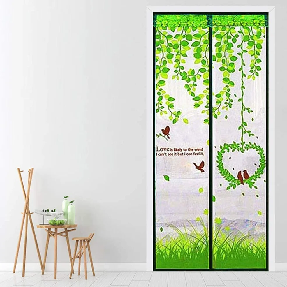 Magnetyczna moskitiera do drzwi 80x200 cm niebieska Anti Komary Owady
