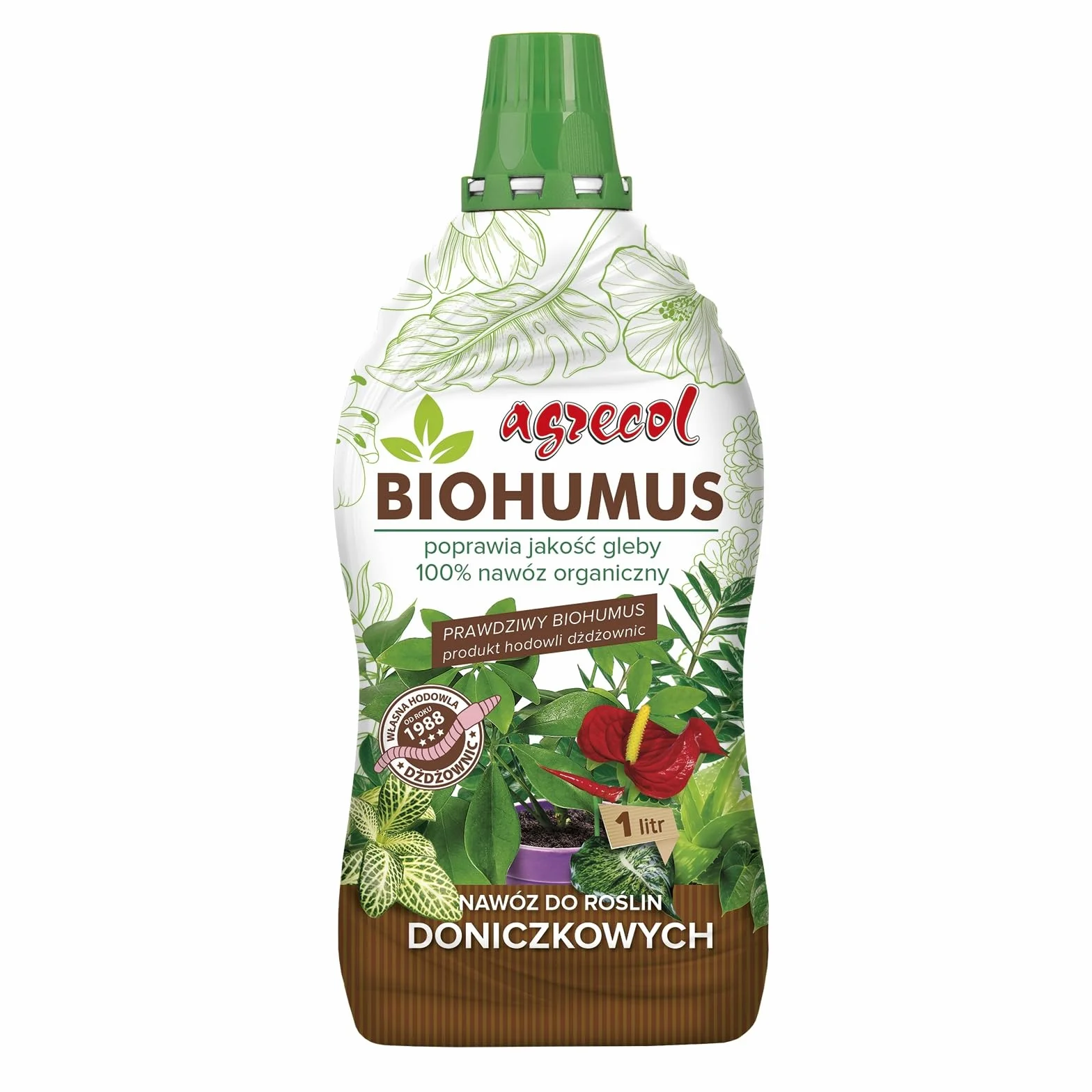 Agrecol Biohumus nawóz do roślin doniczkowych 1l