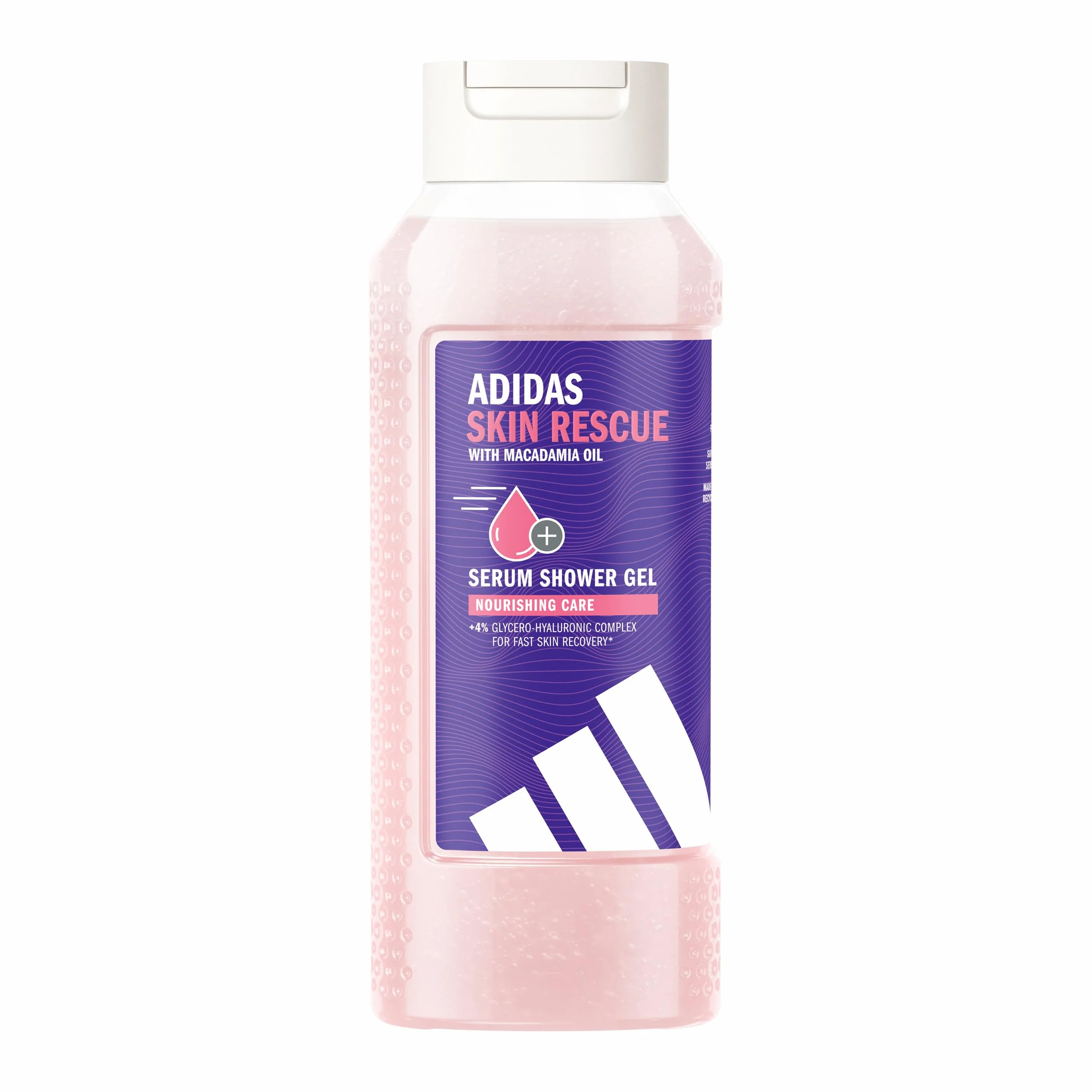 adidas Żel pod prysznic Active Skin & Mind Skin Rescue dla kobiet, testowany dermatologicznie, kompleks na bazie glicerolu i kwasu hialuronowego, głębokie nawilżenie, wegański, odpowiedni dla skóry