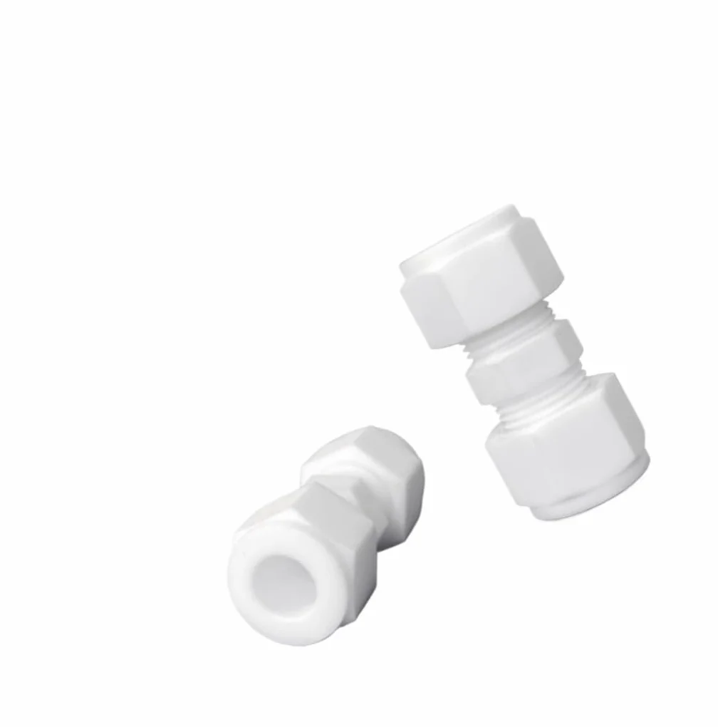 5 sztuk złącze redukcyjne PTFE 6mm gwint męski do pneumatycznych układów hydraulicznych(D6mm-D8mm)