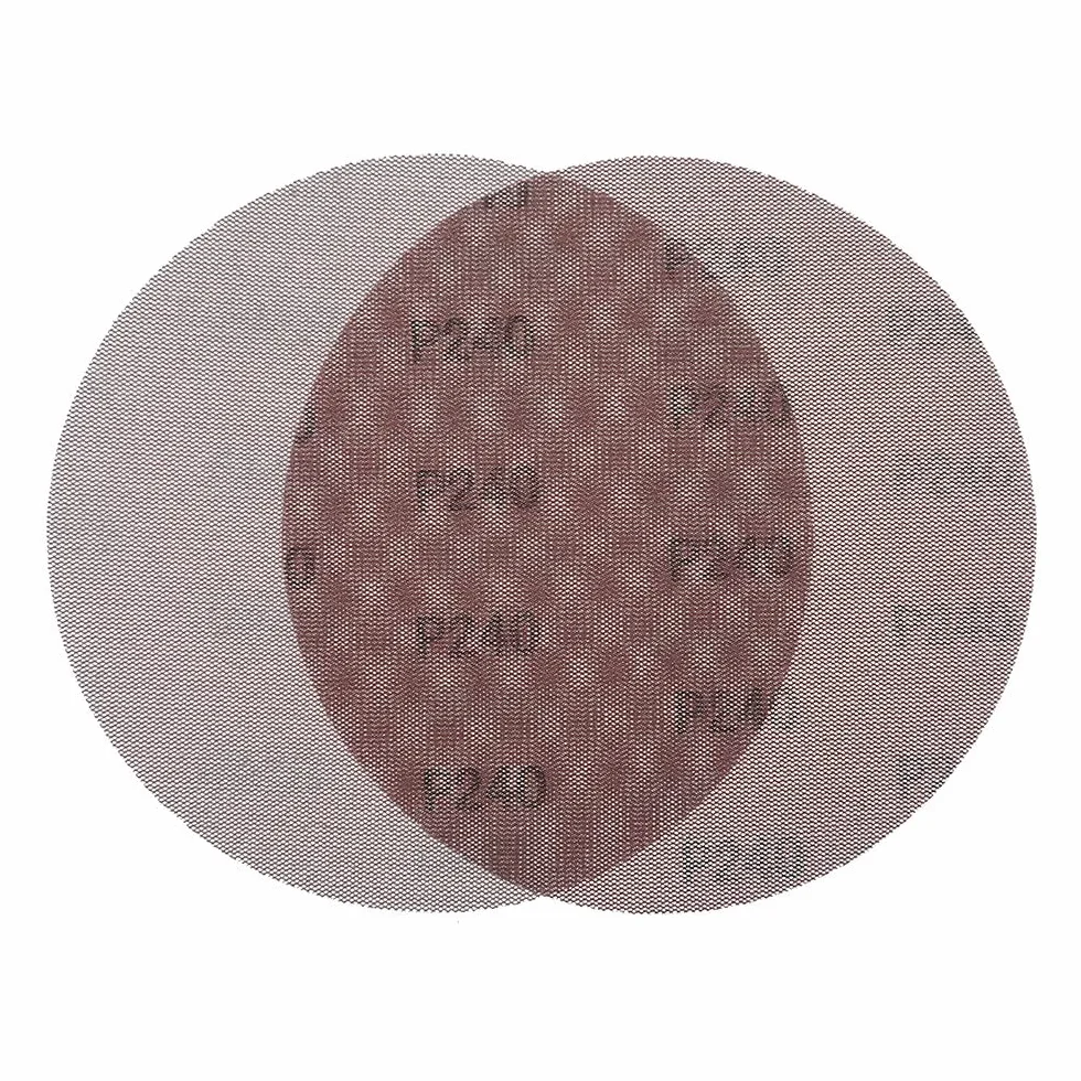 7-calowy 180 mm siatkowy materiał ścierny bezpyłowy Papier ścierny do szlifowania pętli na sucho zapobiegający blokowaniu się papieru ściernego 80 do 320 Grit (opakowanie 15 szt.), h, 180