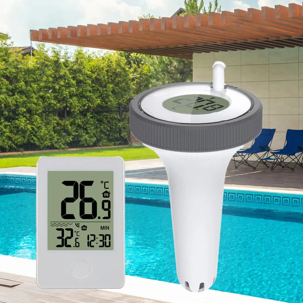 Cyfrowy termometr basenowy LCD bezprzewodowy do basenu akwarium jacuzzi