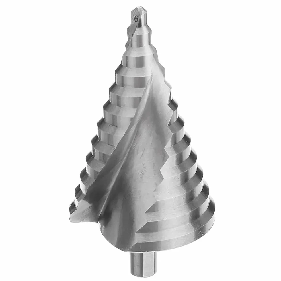 Wiertło stopniowe wiertło stopniowe stal prędkość 12 kroków prosty flet wiertło stopniowe