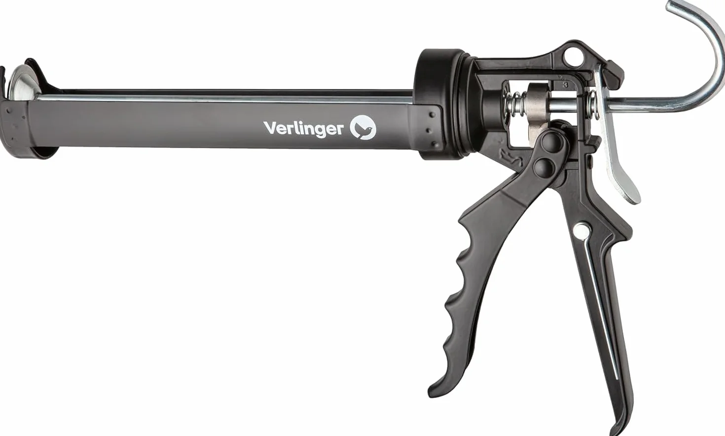 Wyciskacz Do Silikonu Wyciskacz Do Kartuszy Pistolet Do Silikonu Wyciskarka Do Silikonu Ręczna Do Akrylu I Kleju W Kartuszu Współczynnik Dźwigni 18:1 Aluminium Stal Czarny Premium