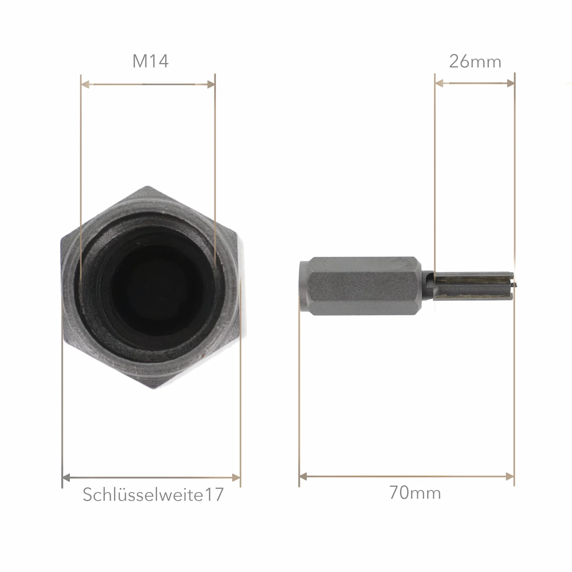 PRODIAMANT Frez do szlifierek kątowych 10 mm do zaprawy z gwintem M14