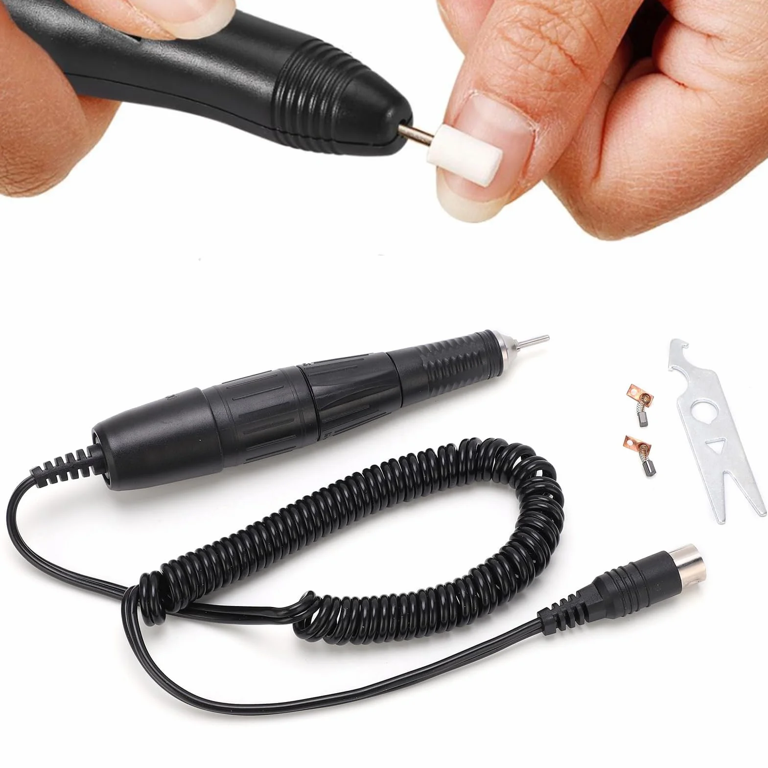 35000RPM Uchwyt Wiertarki do Paznokci Micromotore Odontotecnico, Micromotore Elektryczna Wiertarka do Paznokci do Akrylowych Paznokci żelowych Manicure Pedicure rękojeść