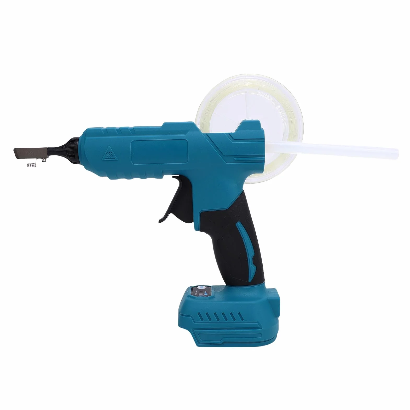 Pistolet do Klejenia Okablowania światłowodowego Pistolet do Klejenia na Gorąco ABS 428F Sztyfty 11 Mm 3 5 Minut Wstępnego Rozgrzania Port z Wycięciem i Szczelina Wylotowa światłowodu