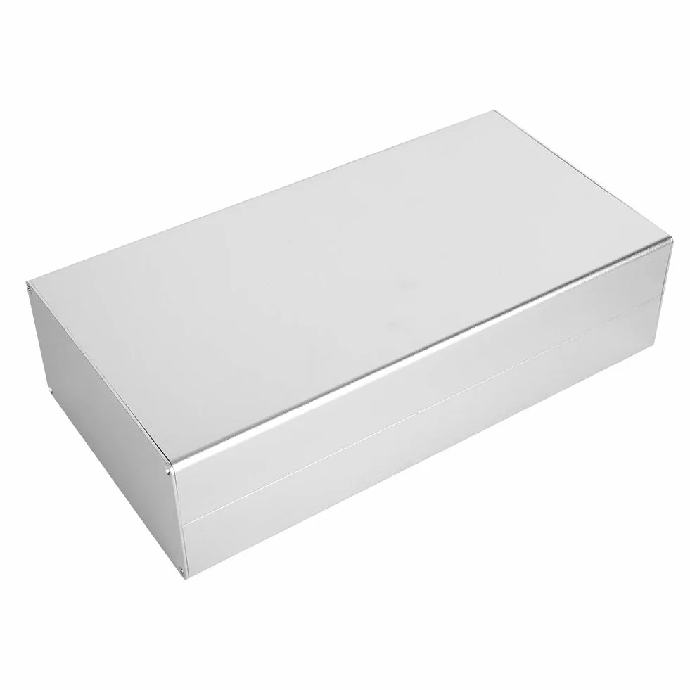 Obudowa elektroniczna, 80 x 160 x 300 mm aluminiowa obudowa płytka drukowana akcesoria elektryczne srebrny piasek rozpraszanie ciepła dla GPRS