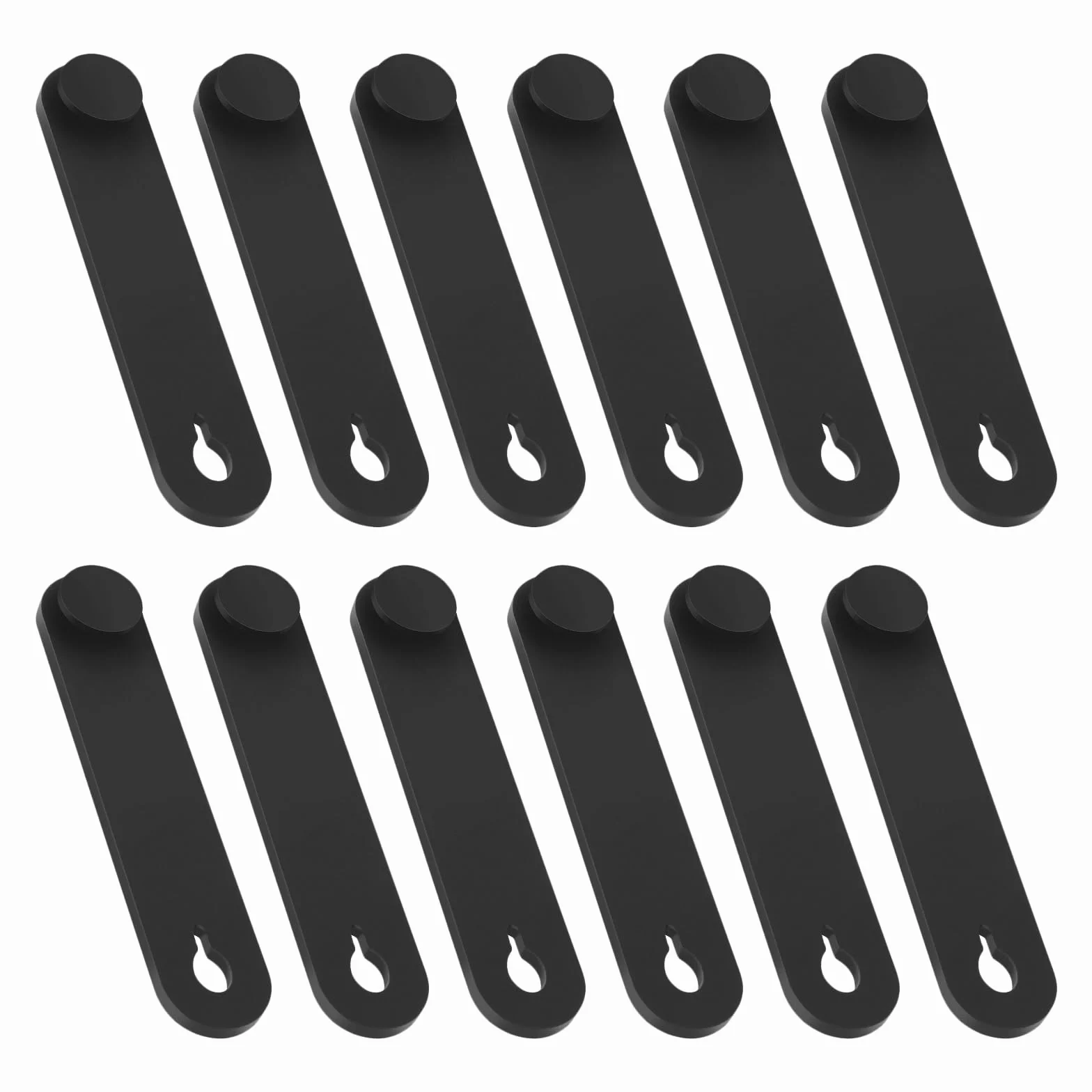 Create idea 12 sztuk gumowych opasek kablowych do organizowania kabli do motocykla samochodowego mechanicznego produktu ładowarka do domu kabel 57 x 12 mm czarny