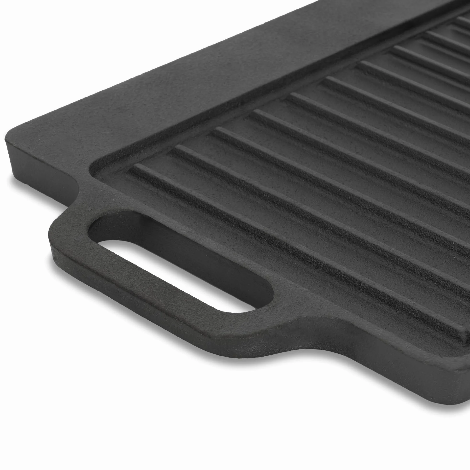 BBQ-Toro Żeliwna blacha do pieczenia 40x20,5 cm obustronna patelnia grillowa