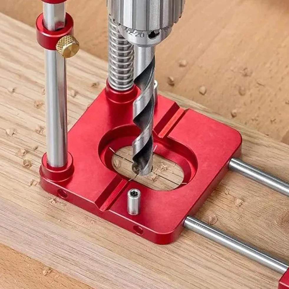 Lokalizator do obróbki drewna, przenośny wiertła do obróbki drewna, urządzenie lokalizujące, prowadnica Punch Locator Drill Guide wiertarka stojak wiertarska wiertarka mate prowadnice wiertnicze Bench Drill Press Stand
