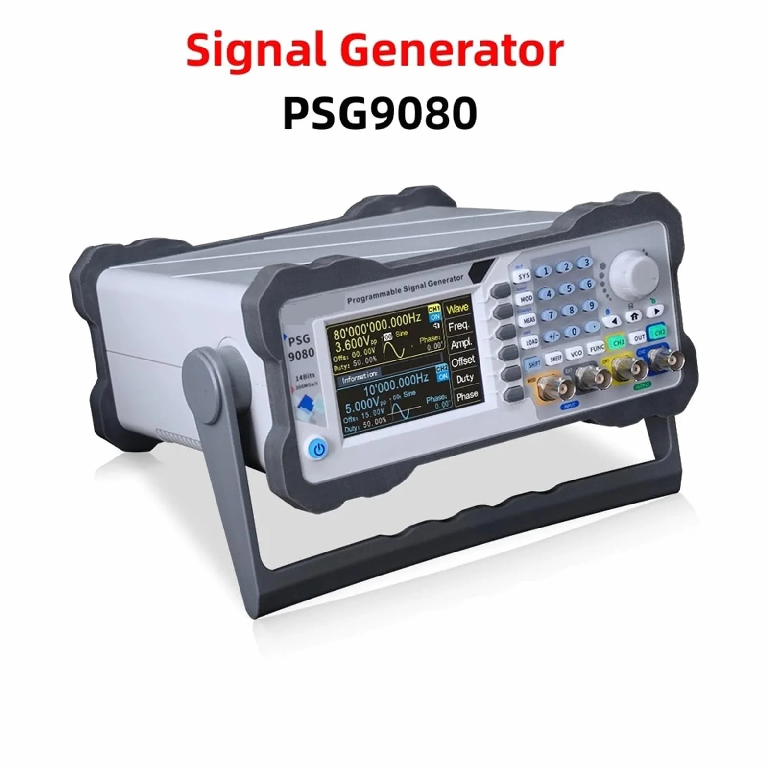 Multimetr cyfrowy, PSG9080 80M Programowalny cyfrowy kontroler DDS Dwukanałowy miernik częstotliwości przebiegu arbitralnego Generator sygnału funkcyjnego Wszechstronne możliwości pomiarowe