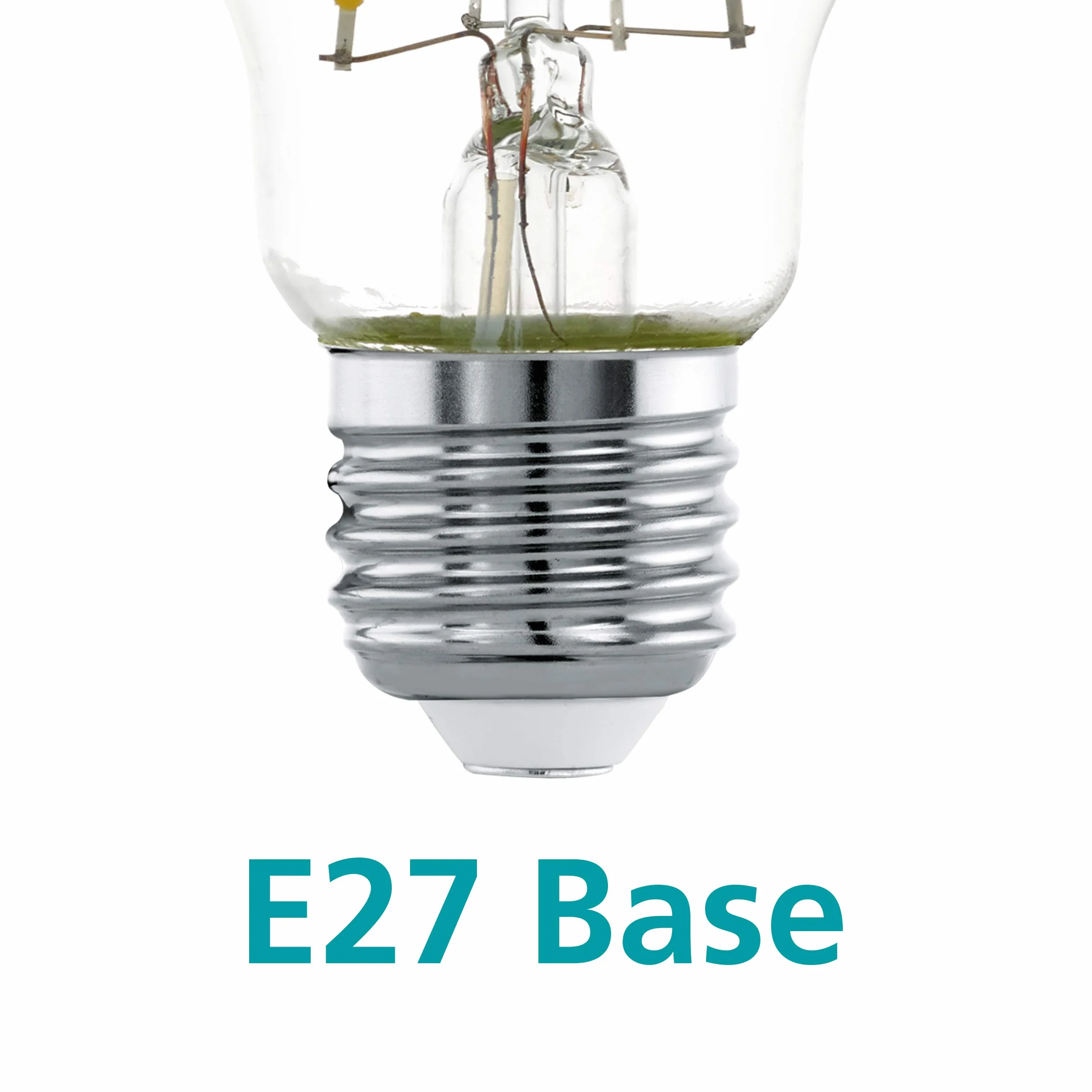 EGLO E27 LED, srebrna lampa lustrzana, Żarówka bezodblaskowa, 7,5 Watt (odpowiednik 60 watt), 806 Lumen, ciepła biel, 2700k, reflektor Żarówka Edisona A60, Ø 6 cm